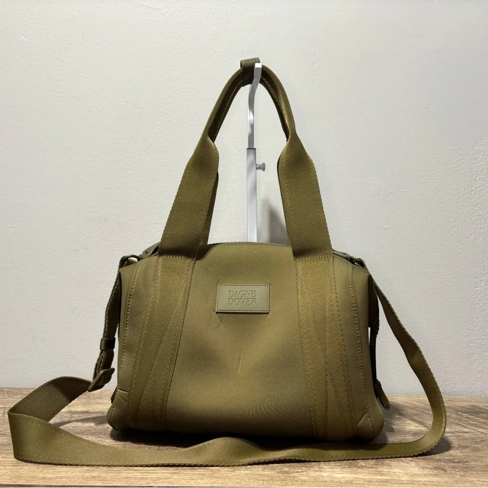 Dagne Dover Olive Green Mini Ryder Crossbody Tote - Picture 2 of 14